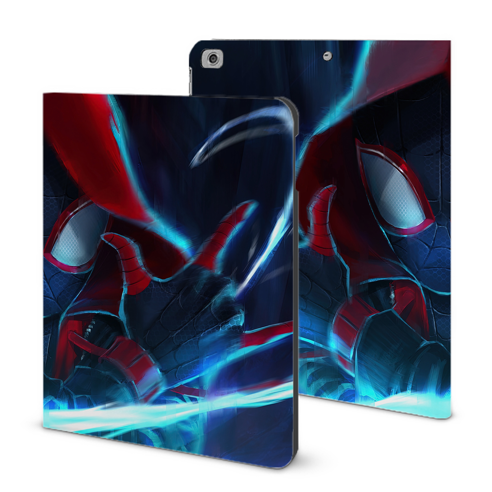 （画像用） Spider Man スパイダーマン IPad ケース ブック型 PUレザー TPU 耐衝撃 軽量 薄型 ペン収納なし 全面保護 IPad 各モデル対応